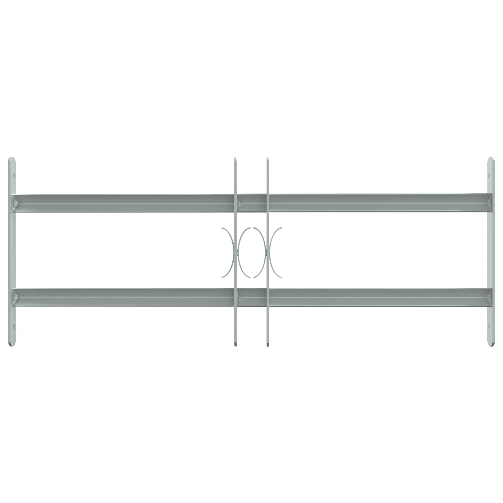 vidaXL Krata bezpieczeństwa do okien z 2 poprzeczkami 3 pcs 430-740 mm