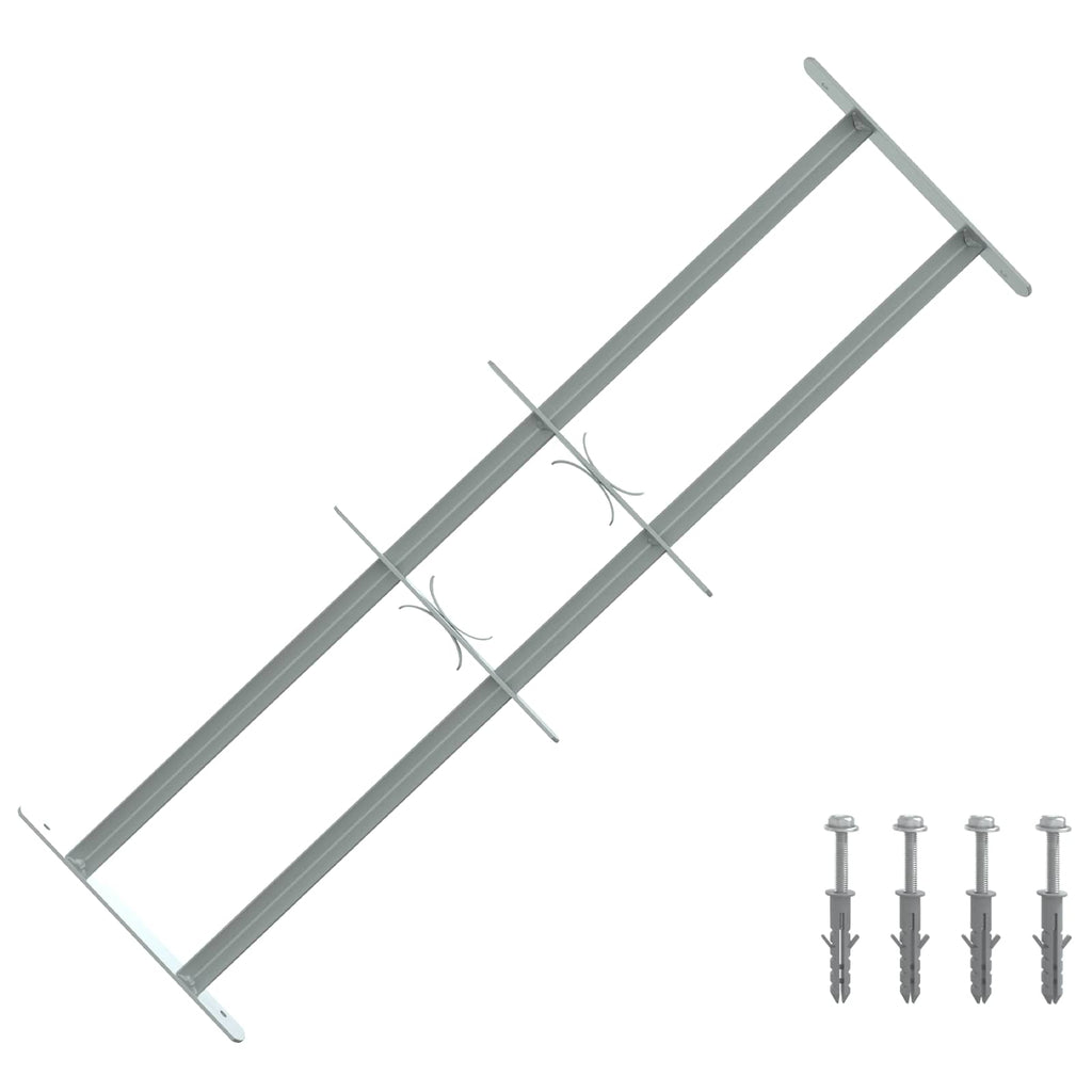 vidaXL Krata bezpieczeństwa do okien z 2 poprzeczkami 3 pcs
