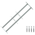 vidaXL Krata bezpieczeństwa do okien z 2 poprzeczkami 3 pcs