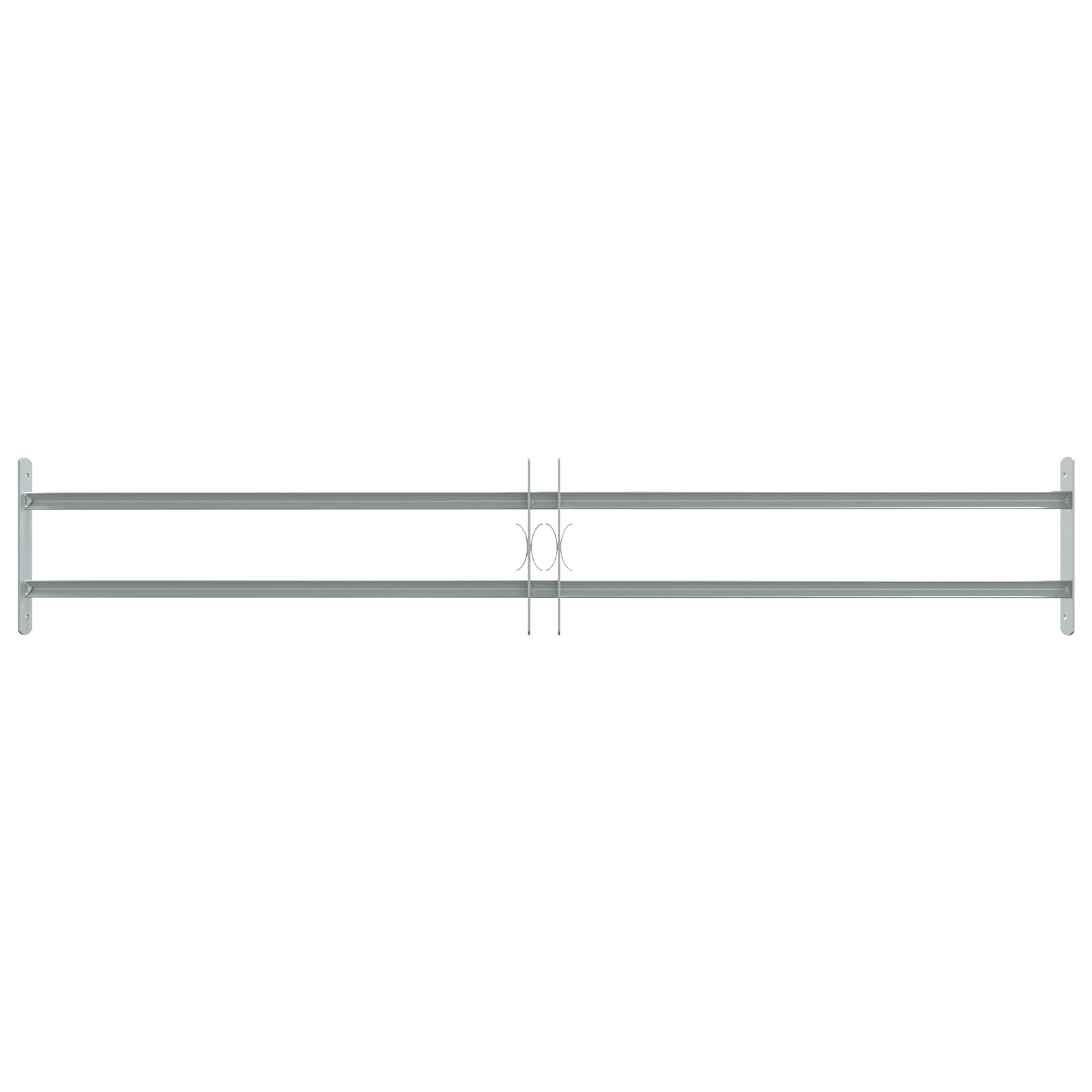 vidaXL Krata bezpieczeństwa do okien z 2 poprzeczkami 3 pcs