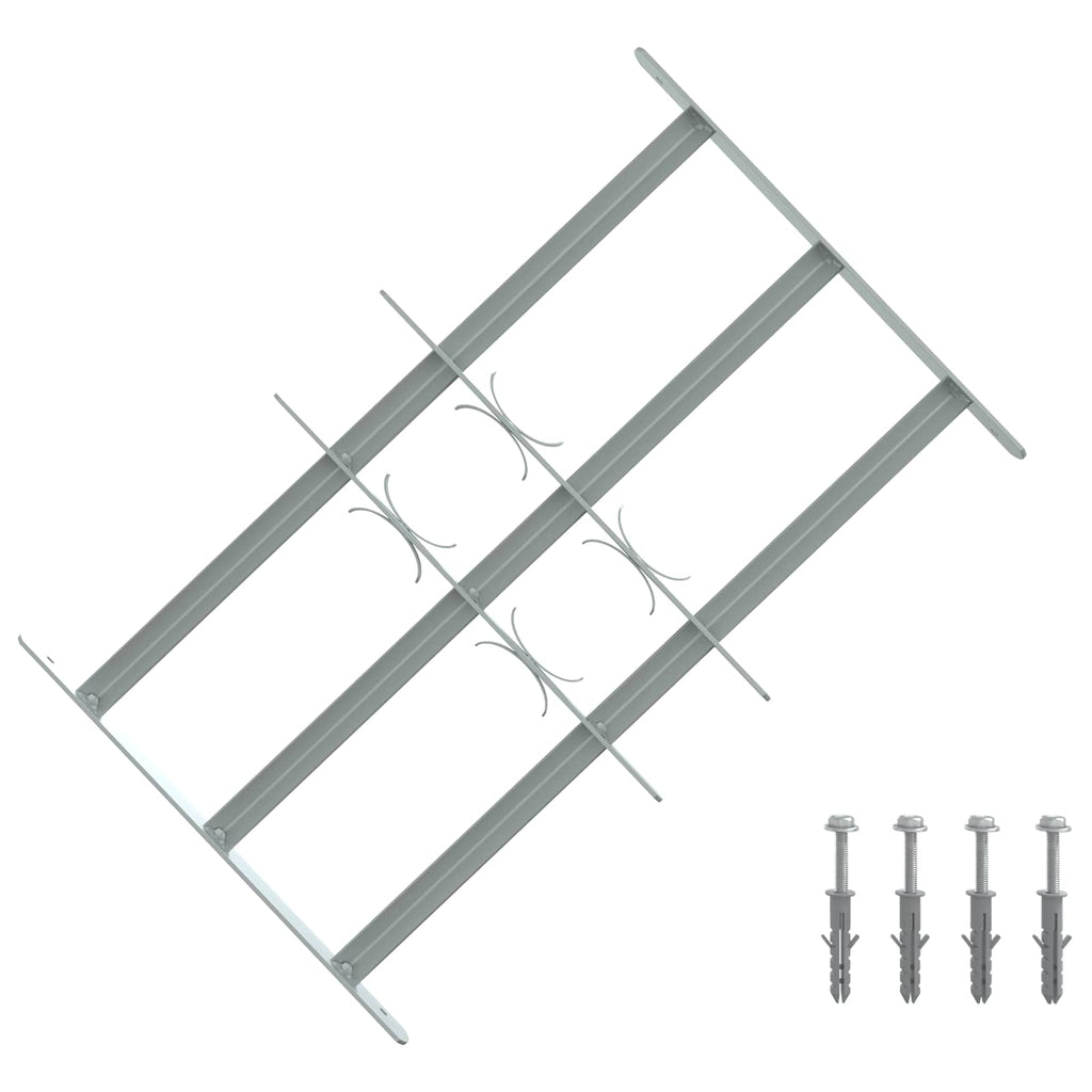 vidaXL Krata zabezpieczająca do okien z 3 poprzeczkami 3 pcs