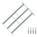 vidaXL Krata zabezpieczająca do okien z 3 poprzeczkami 3 pcs