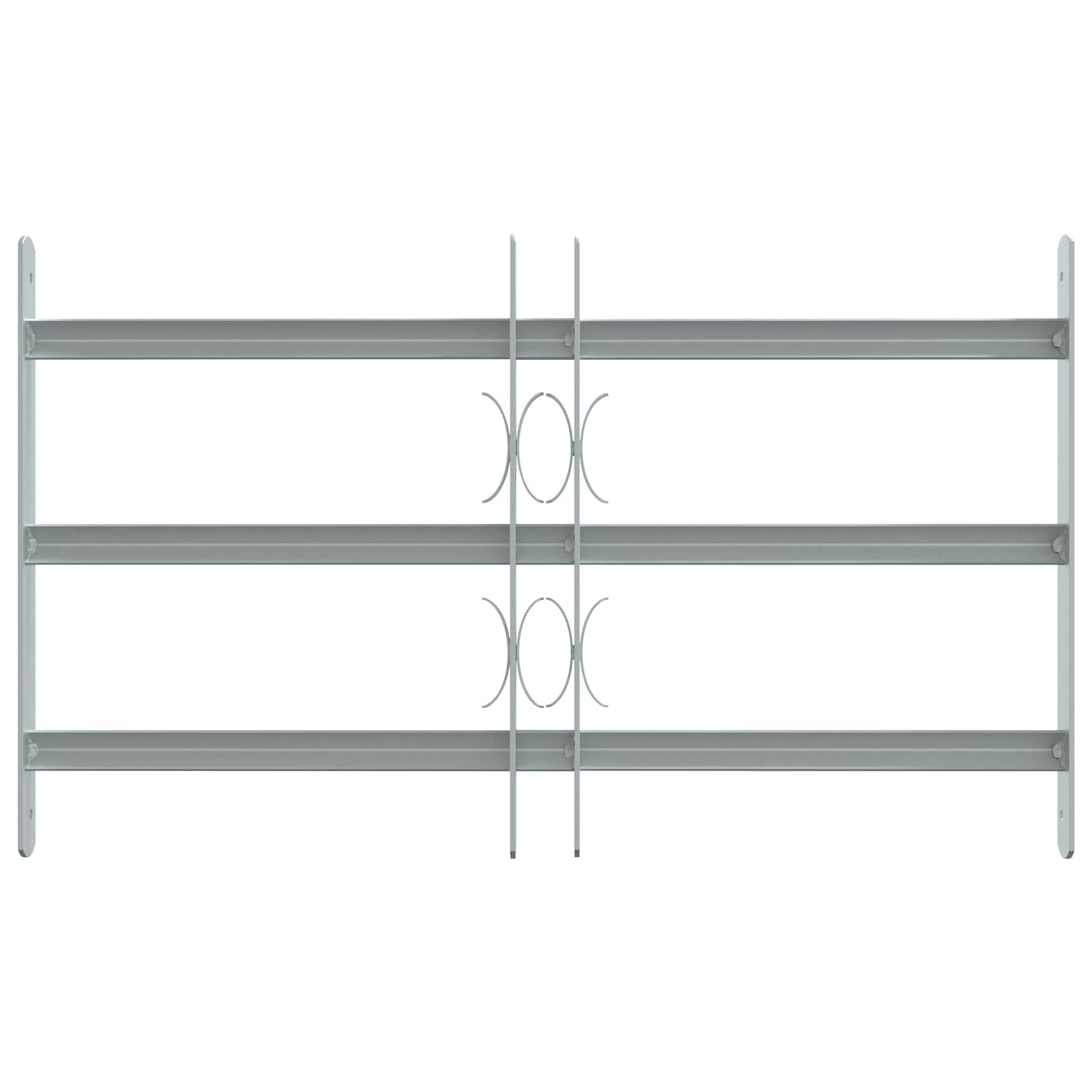 vidaXL Krata zabezpieczająca do okien z 3 poprzeczkami 3 pcs