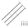 vidaXL Krata zabezpieczająca do okien z 3 poprzeczkami 3 pcs