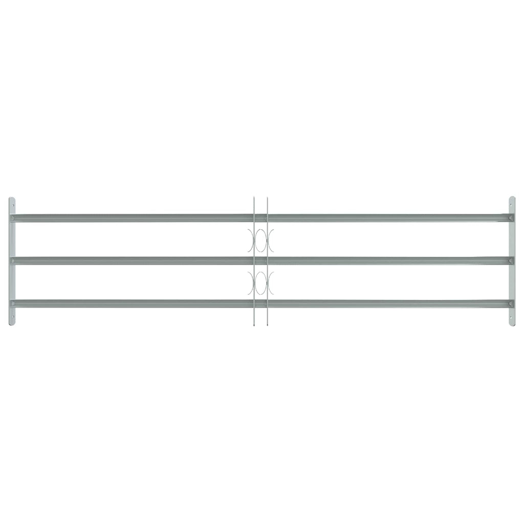 vidaXL Krata zabezpieczająca do okien z 3 poprzeczkami 3 pcs