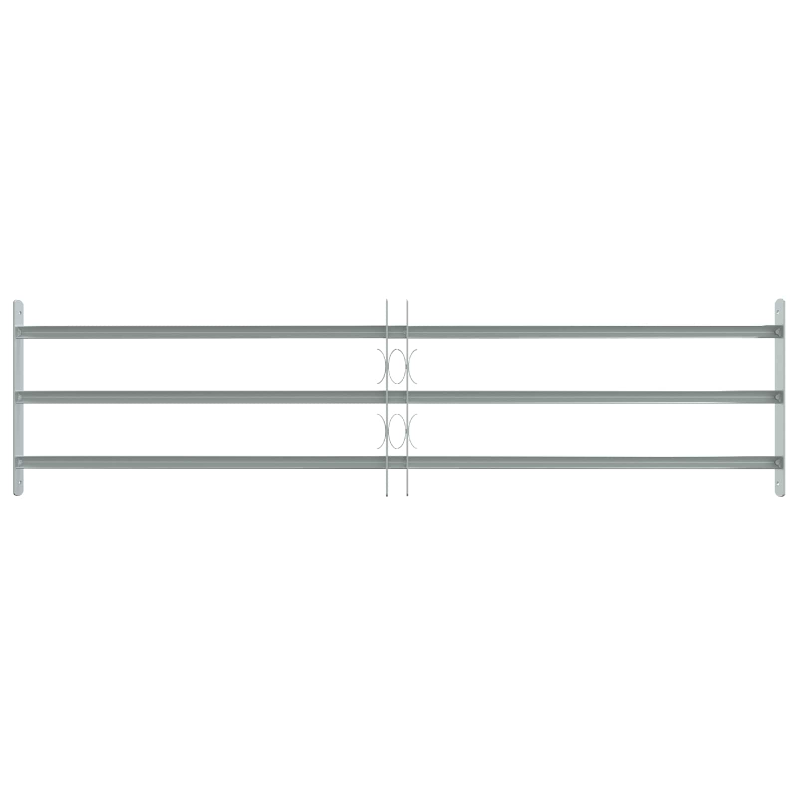 vidaXL Krata zabezpieczająca do okien z 3 poprzeczkami 3 pcs