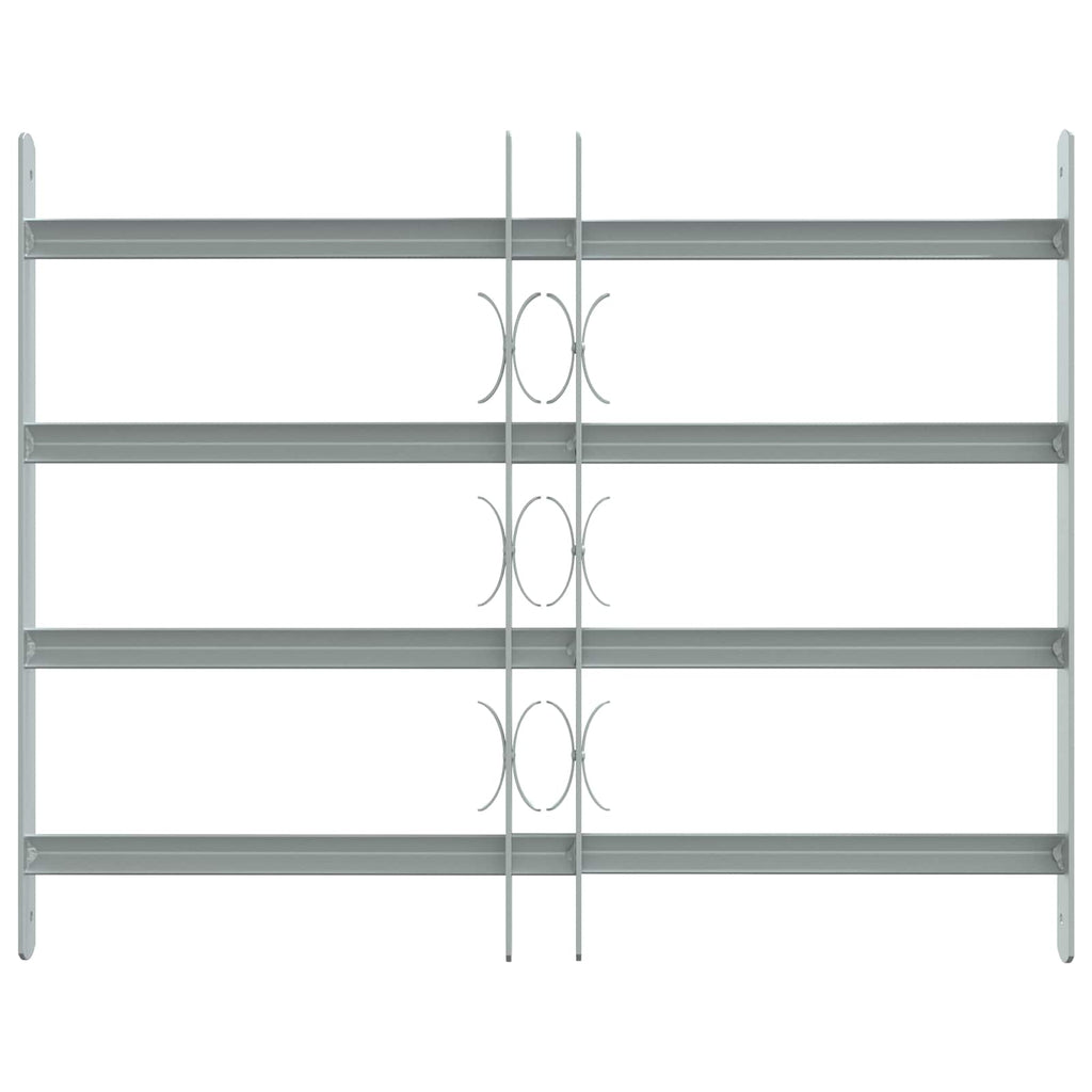 vidaXL Krata zabezpieczająca do okien z 4 poprzeczkami 3 pcs