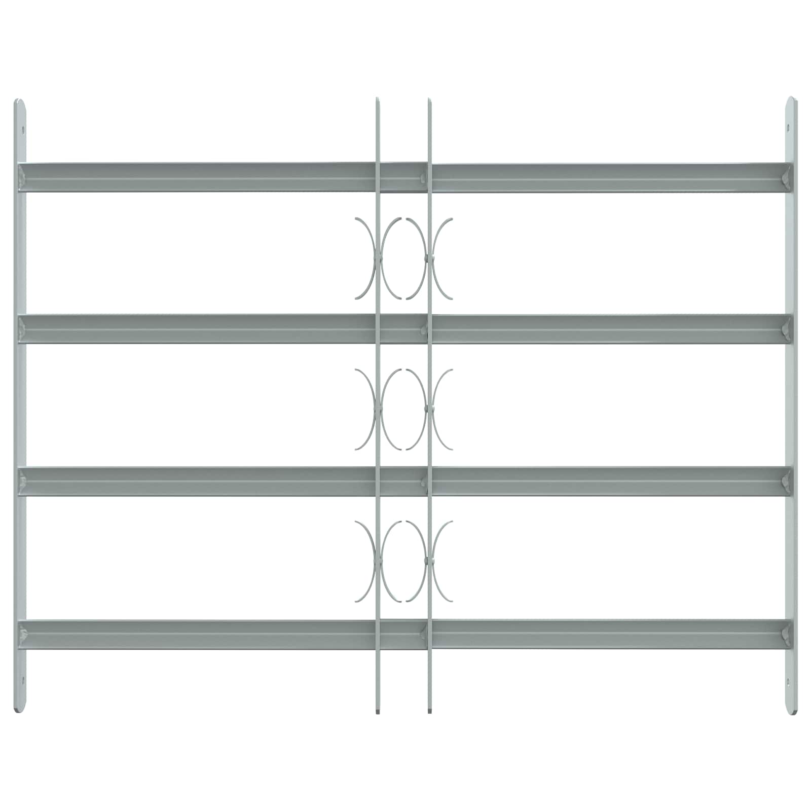 vidaXL Krata zabezpieczająca do okien z 4 poprzeczkami 3 pcs