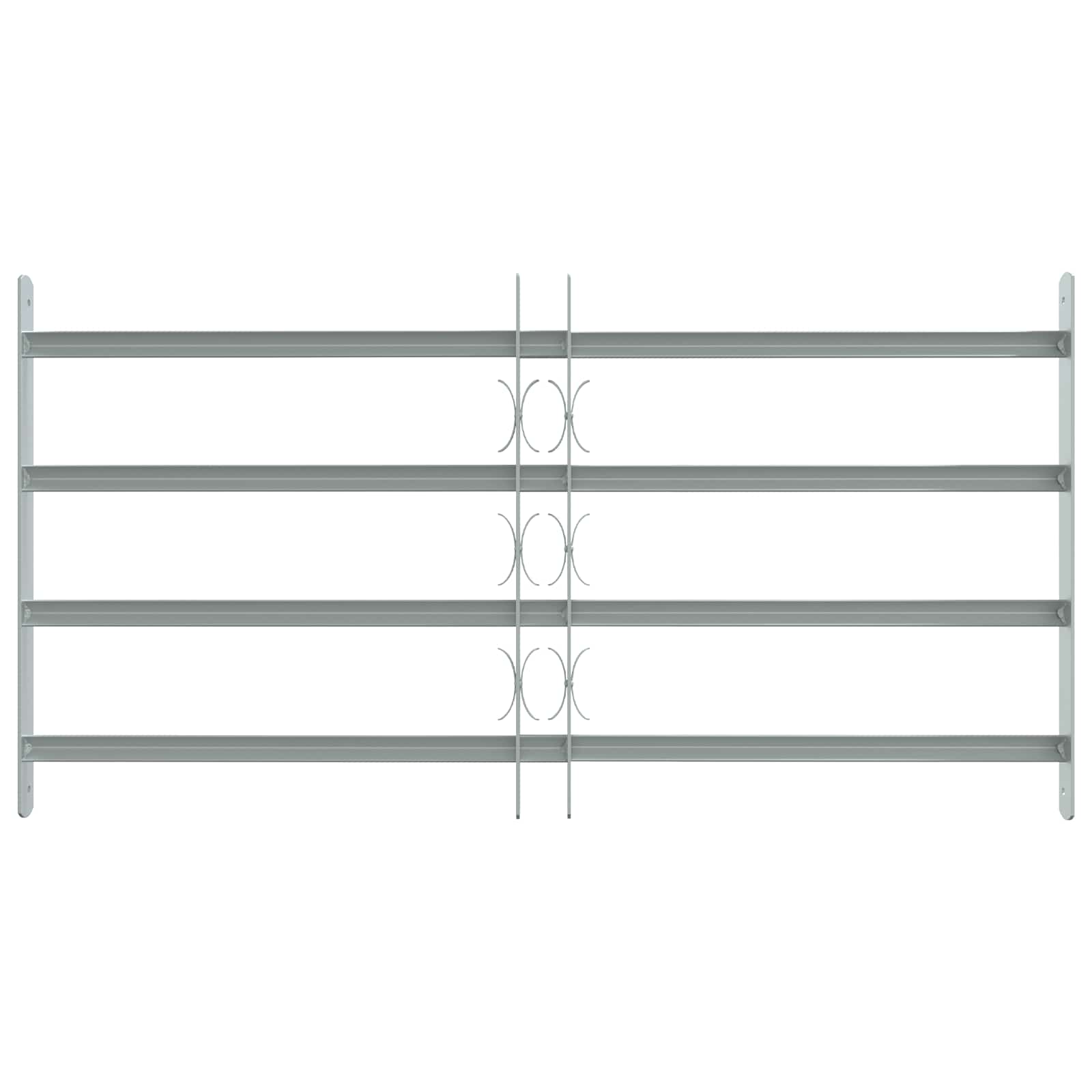 vidaXL Krata zabezpieczająca do okien z 4 poprzeczkami 3 pcs