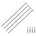 vidaXL Krata zabezpieczająca do okien z 4 poprzeczkami 3 pcs