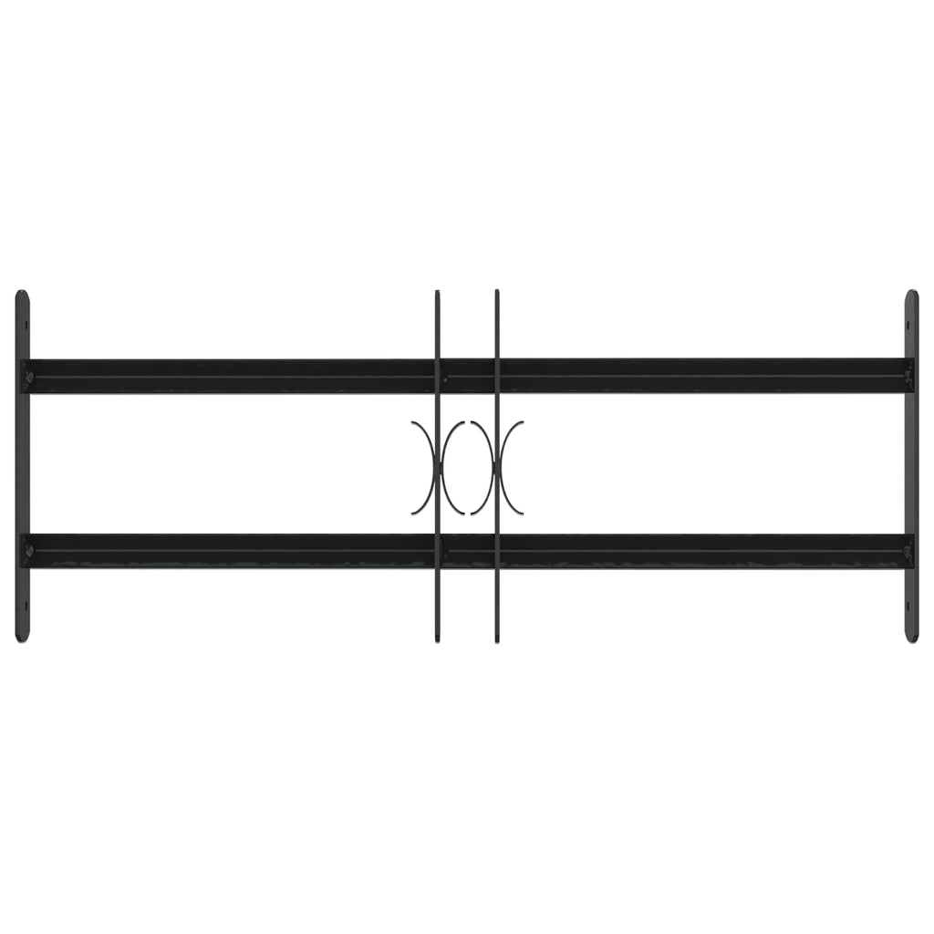 vidaXL Krata bezpieczeństwa do okien z 2 poprzeczkami 3 pcs 43-74 cm
