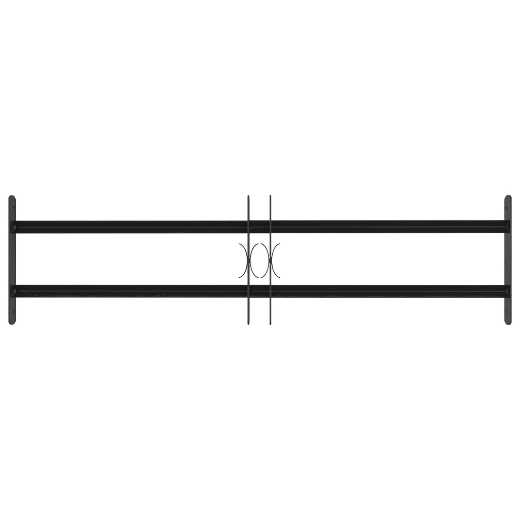 vidaXL Krata bezpieczeństwa do okien z 2 poprzeczkami 3 pcs 63-114 cm