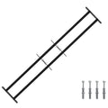 vidaXL Krata bezpieczeństwa do okien z 2 poprzeczkami 3 pcs 93-174 cm
