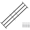 vidaXL Krata zabezpieczająca do okien z 3 poprzeczkami 3 pcs 93-174 cm