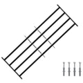 vidaXL Krata zabezpieczająca do okien z 4 poprzeczkami 3 pcs 93-174 cm
