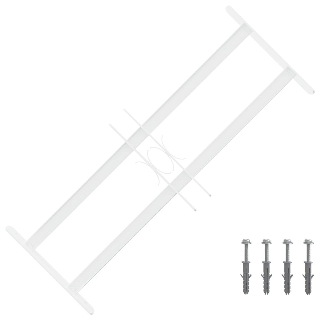 vidaXL Krata bezpieczeństwa do okien z 2 poprzeczkami 43-74 cm