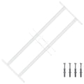 vidaXL Krata bezpieczeństwa do okien z 2 poprzeczkami 43-74 cm