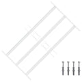 vidaXL Krata zabezpieczająca do okien z 3 poprzeczkami 43-74 cm