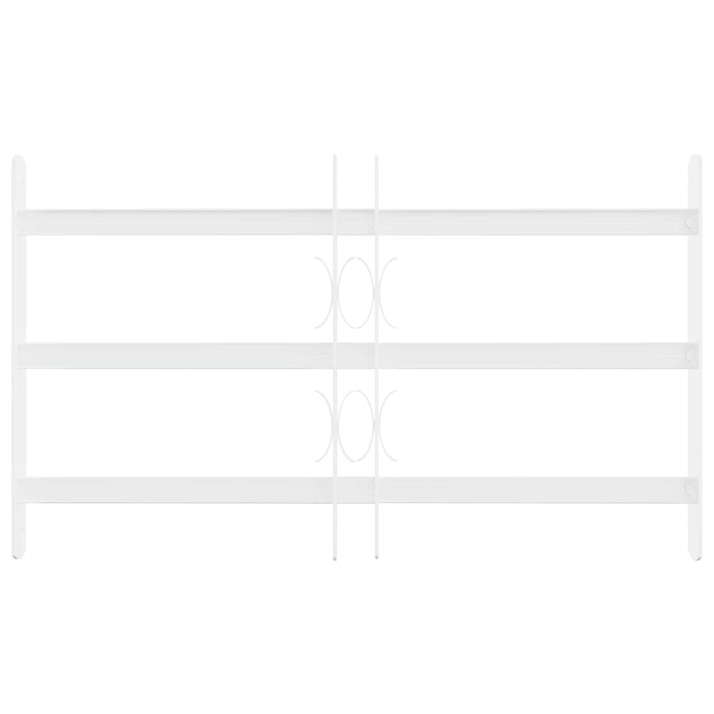 vidaXL Krata zabezpieczająca do okien z 3 poprzeczkami 43-74 cm