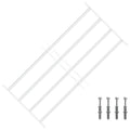 vidaXL Krata zabezpieczająca do okien z 4 poprzeczkami 63-114 cm