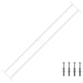 vidaXL Krata bezpieczeństwa do okien z 2 poprzeczkami 3 pcs 93-174 cm