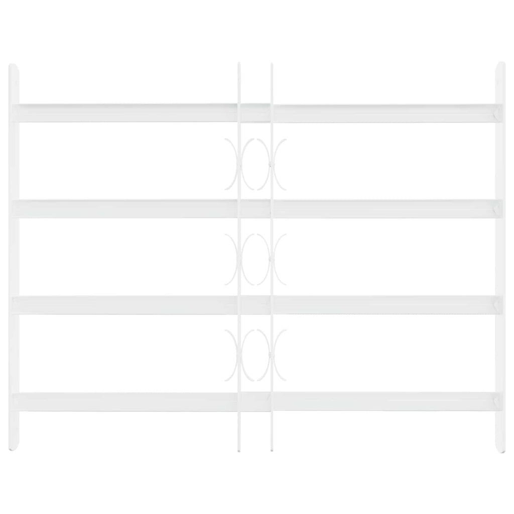 vidaXL Krata zabezpieczająca do okien z 4 poprzeczkami 3 pcs 43-74 cm