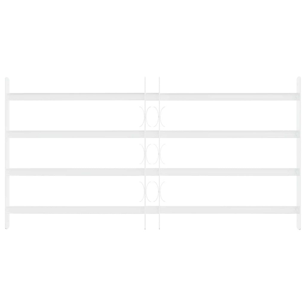 vidaXL Krata zabezpieczająca do okien z 4 poprzeczkami 3 pcs 63-114 cm