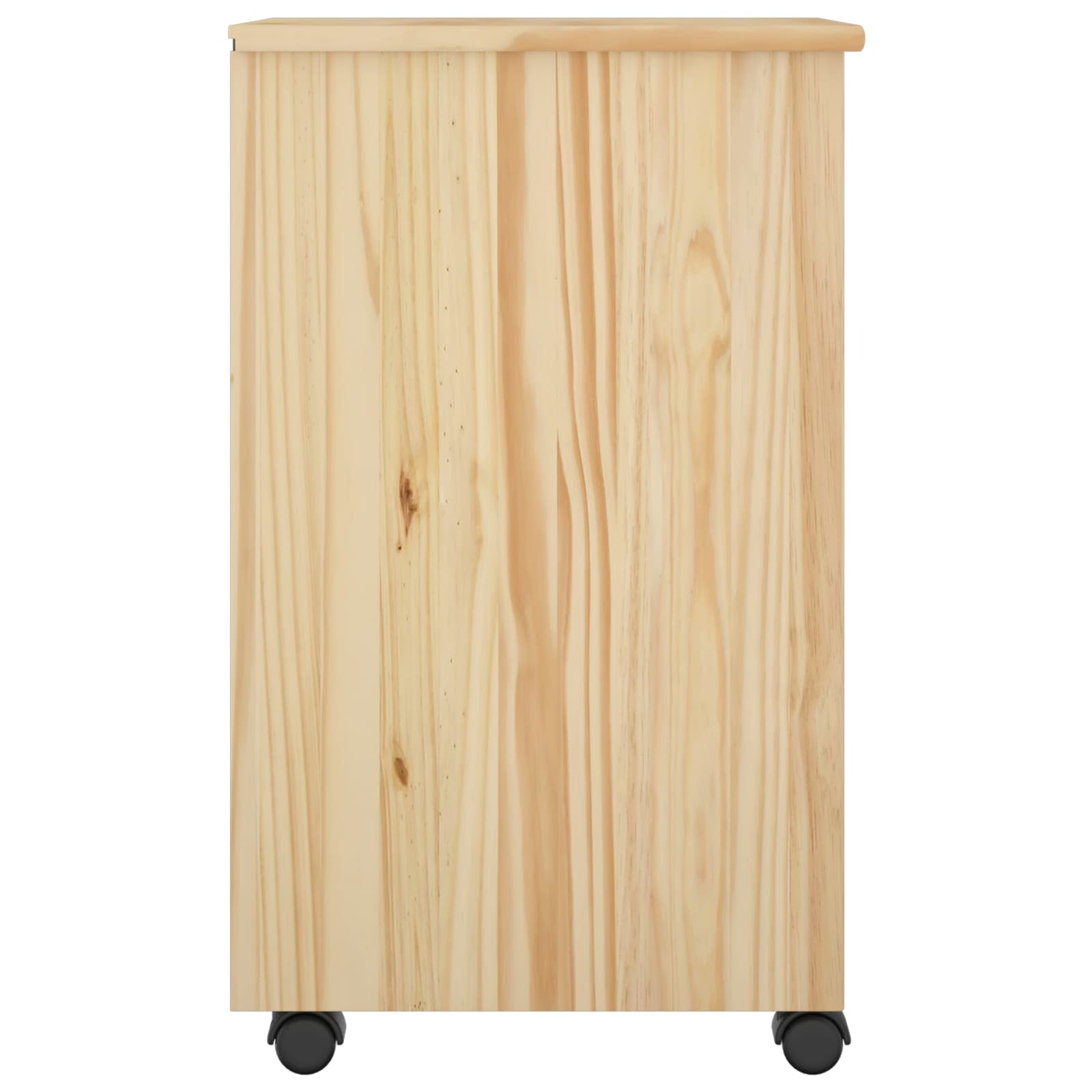 vidaXL Rolkowa szafka Brązowy 34 x 39 x 65,5 cm Lite drewno sosnowe