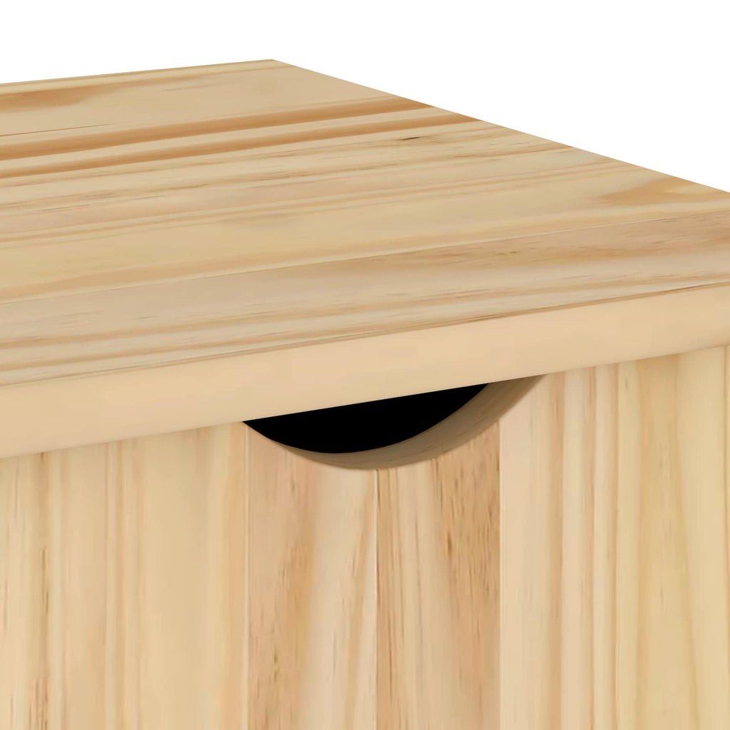 vidaXL Rolkowa szafka Brązowy 34 x 39 x 65,5 cm Lite drewno sosnowe