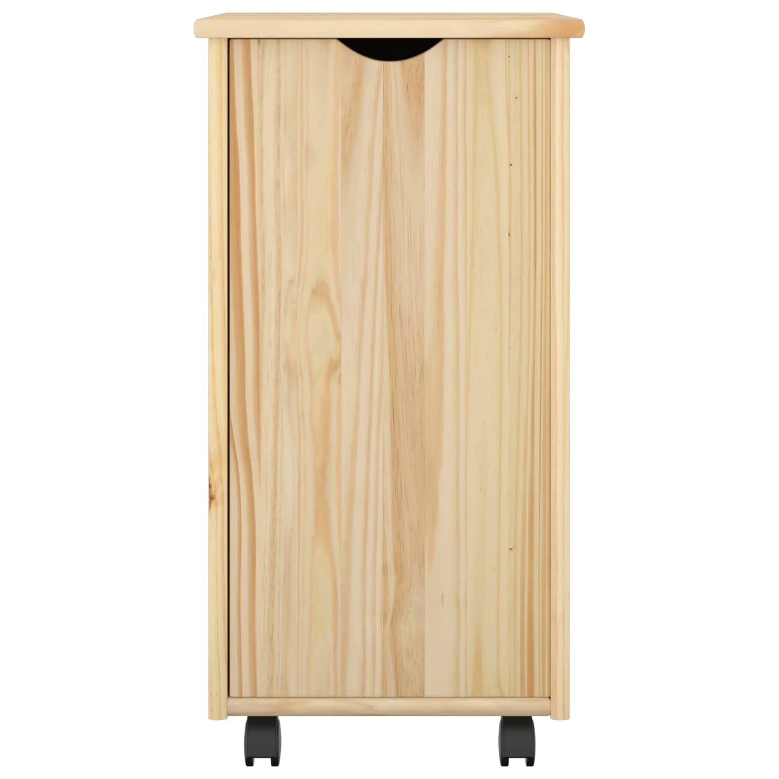 vidaXL Rolkowa szafka Brązowy 34 x 39 x 65,5 cm Lite drewno sosnowe