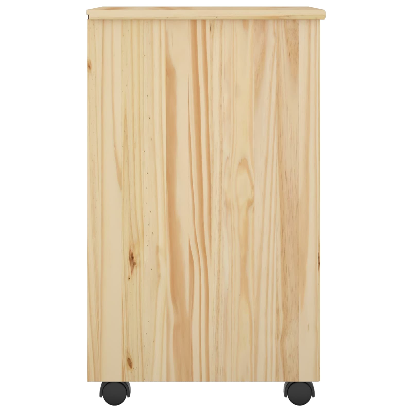 vidaXL Rolkowa szafka Brązowy 34 x 39 x 65,5 cm Lite drewno sosnowe