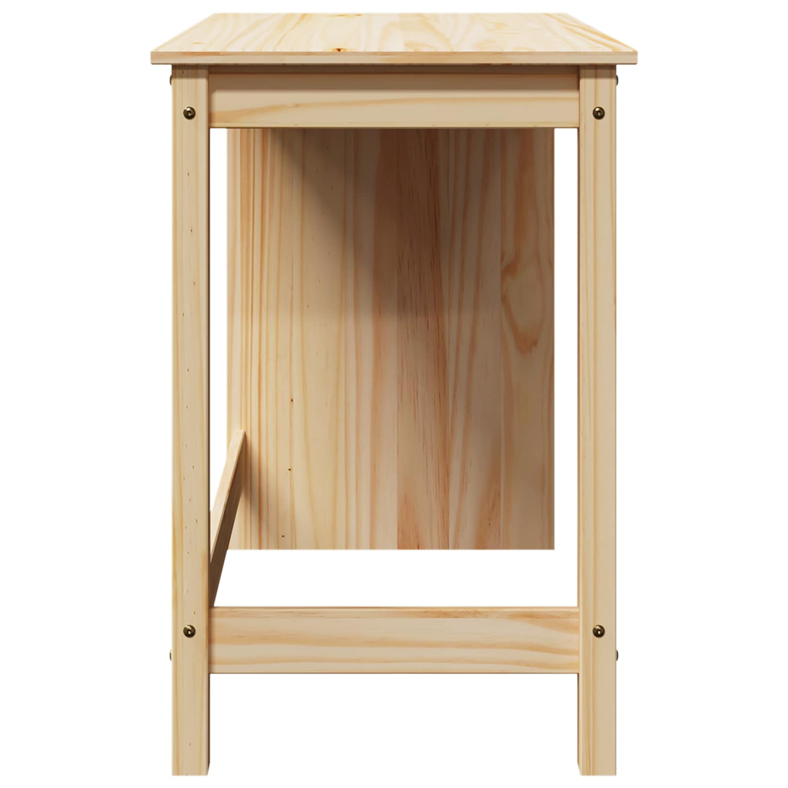 vidaXL Biurko Brązowy 112 x 50 x 75 cm Lite drewno sosnowe