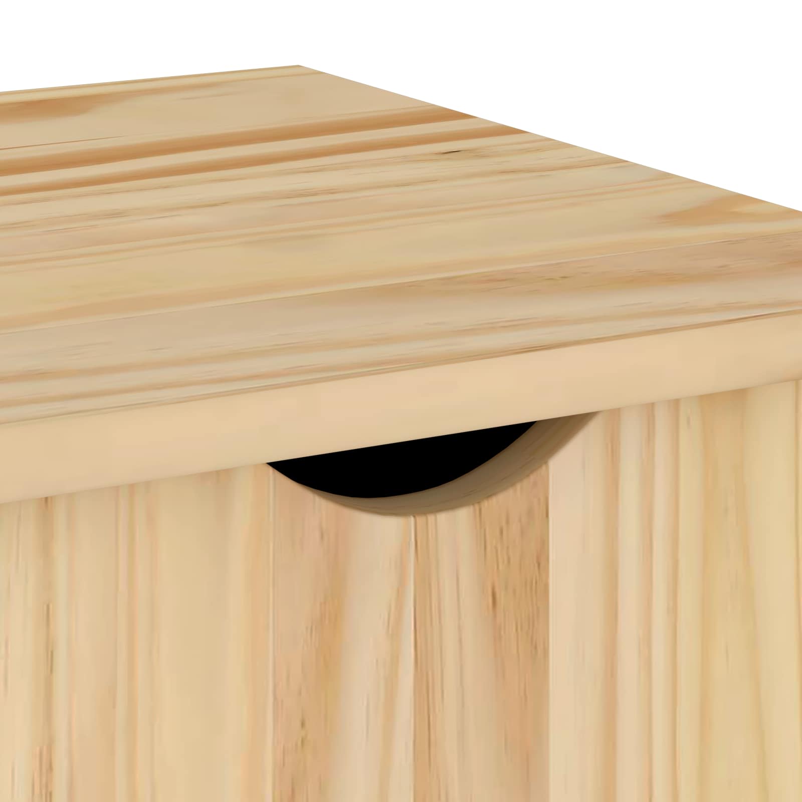 vidaXL Rolkowa szafka Brązowy 100 x 39 x 65,5 cm Lite drewno sosnowe