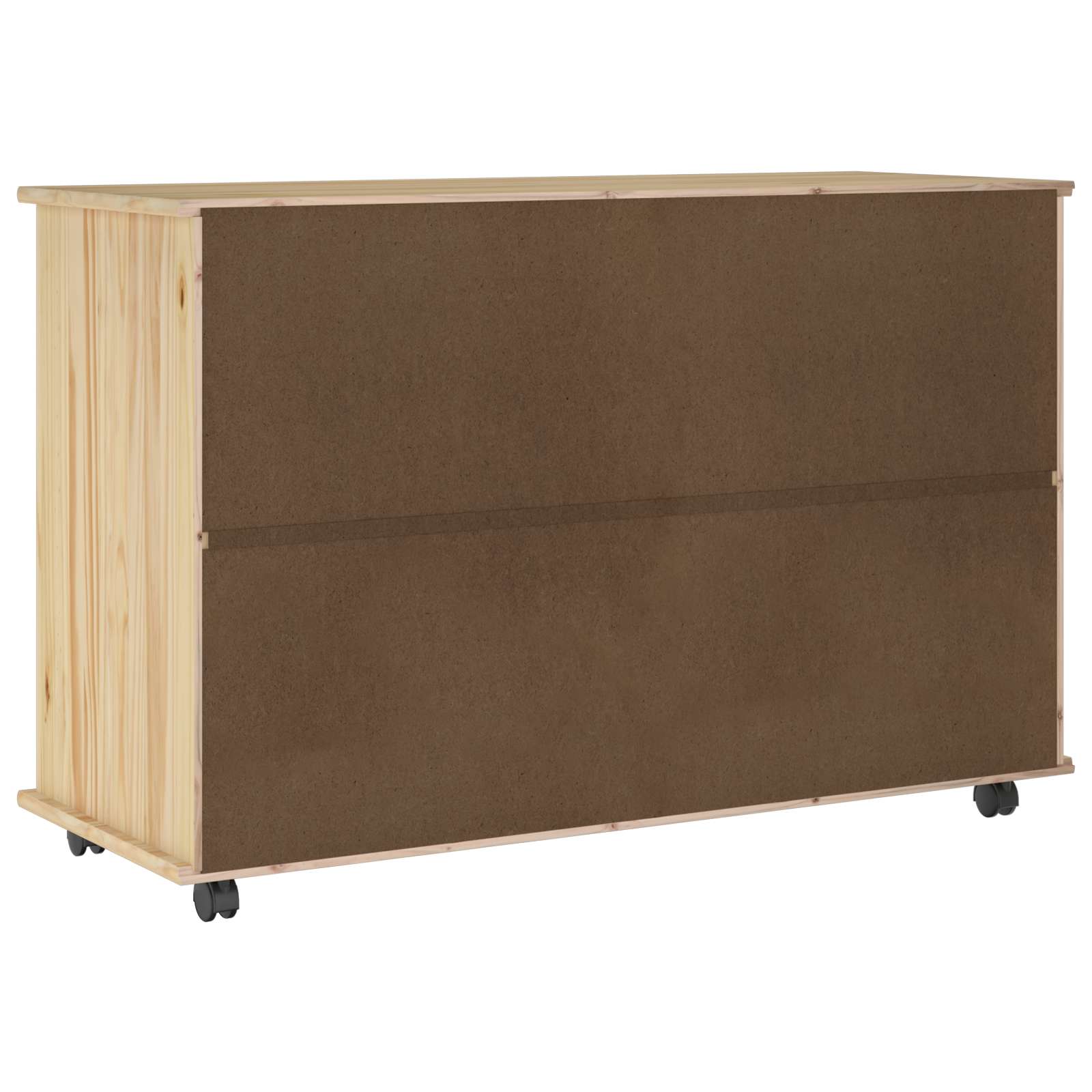 vidaXL Rolkowa szafka Brązowy 100 x 39 x 65,5 cm Lite drewno sosnowe