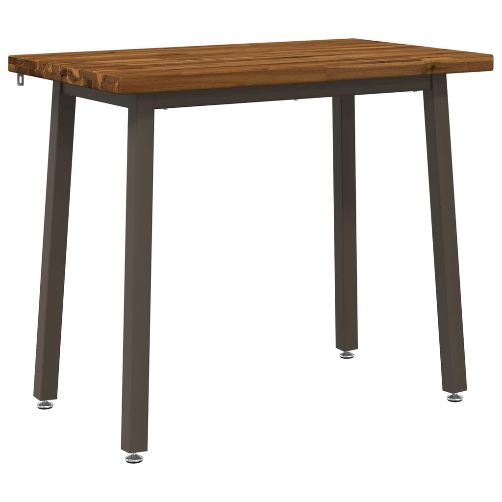 vidaXL 110 x 55 x 75 cm Lite Drewno Akacji Naturalny i kawowy