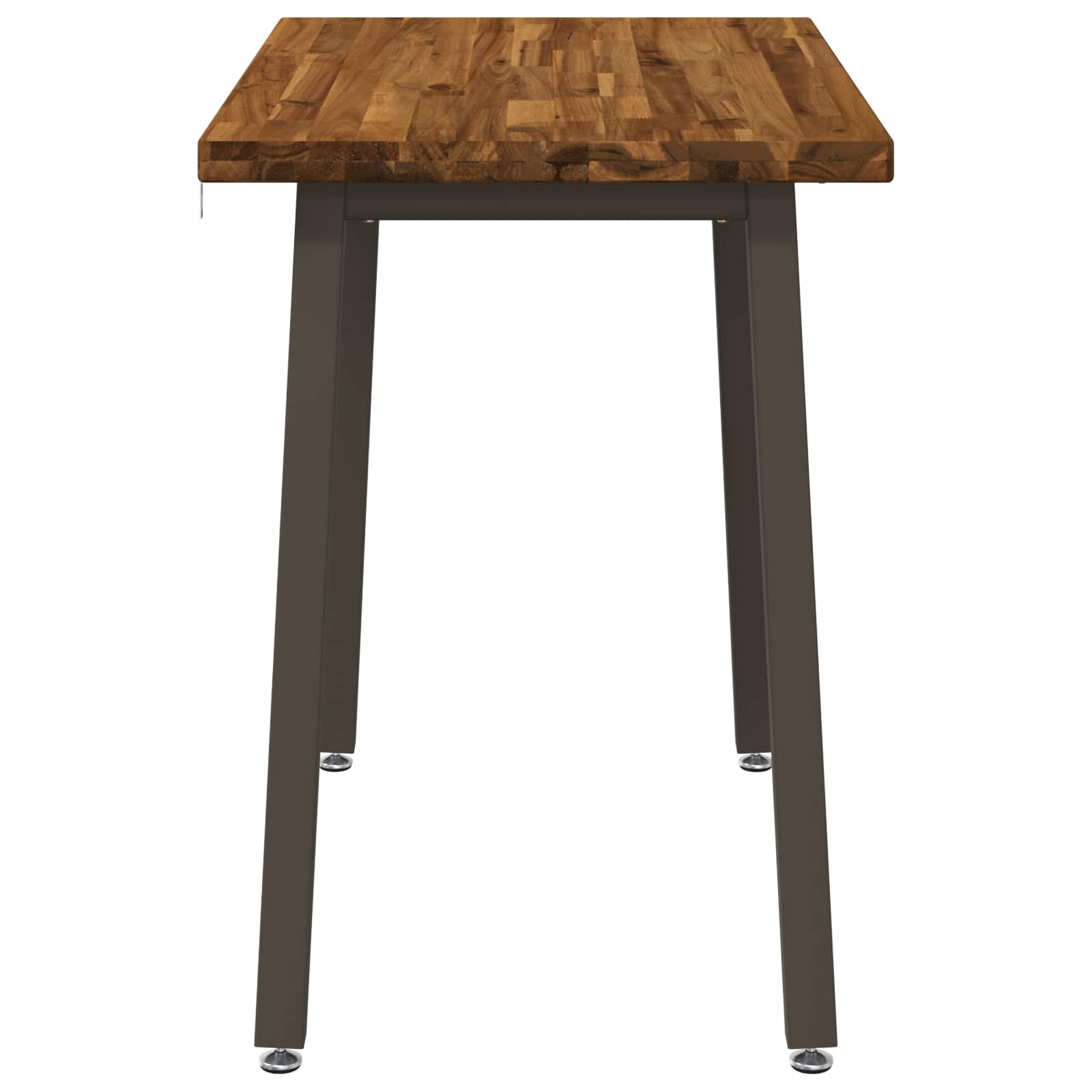 vidaXL 110 x 55 x 75 cm Lite Drewno Akacji Naturalny i kawowy