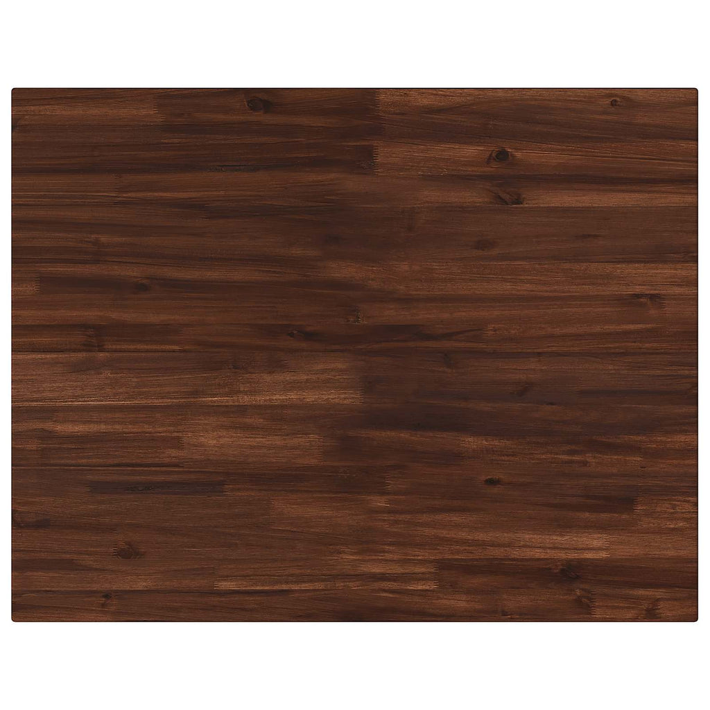 vidaXL Prostokątny Blat Stołu 90 x 50 x 3,5 cm Prostokątny Ciemny brąz