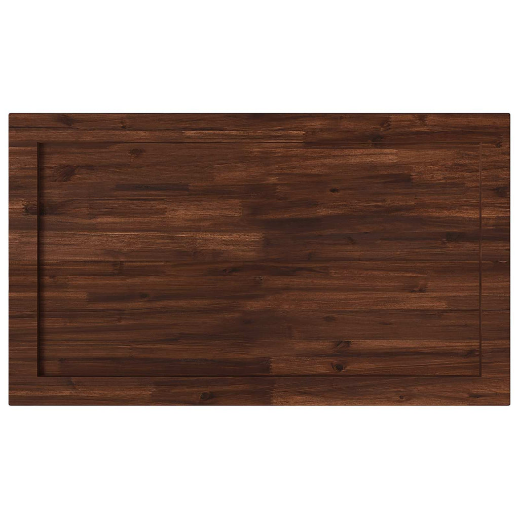 vidaXL Prostokątny Blat Stołu 90 x 50 x 3,5 cm Prostokątny Ciemny brąz