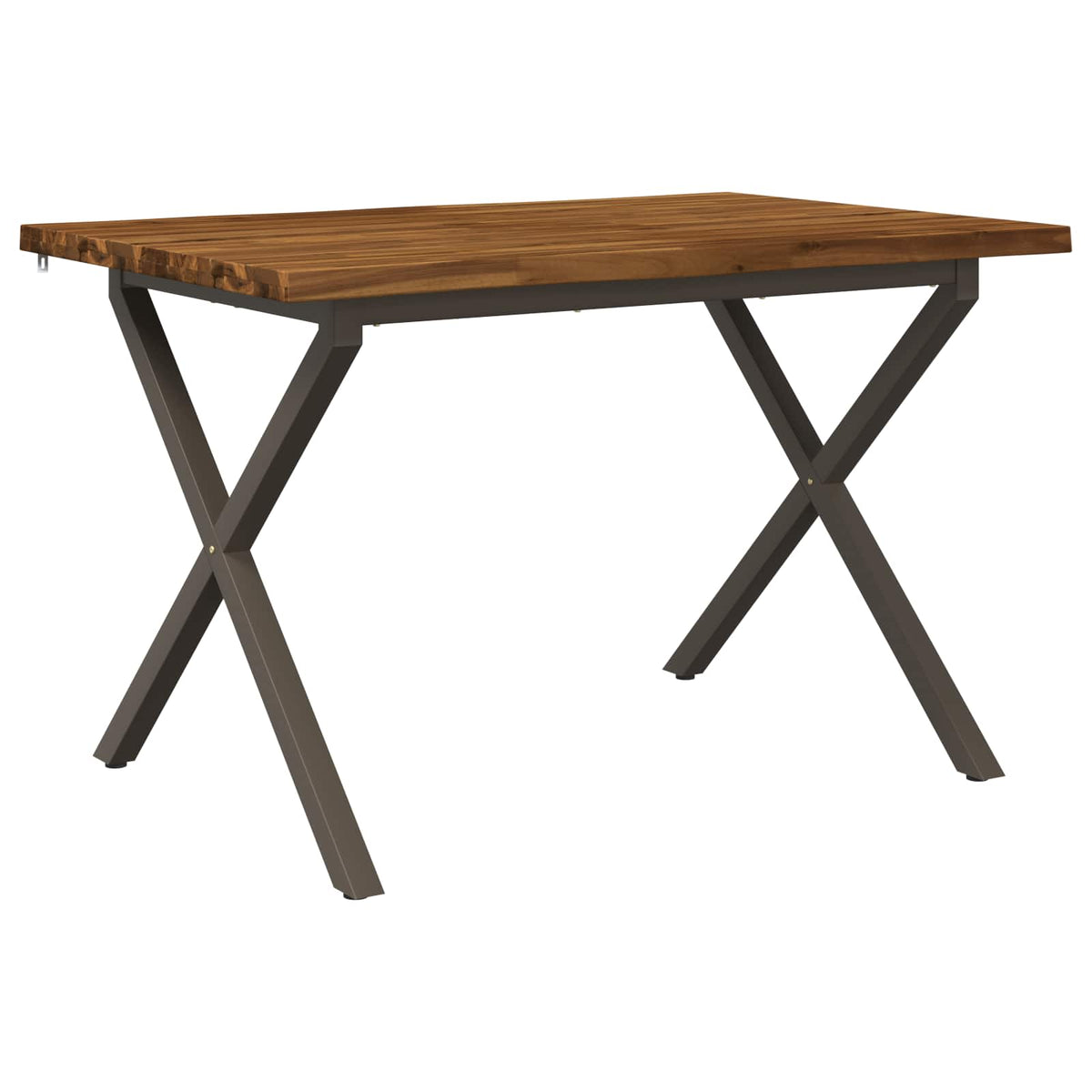 vidaXL 90 x 55 x 75 cm Lite Drewno Akacji Naturalny i kawowy