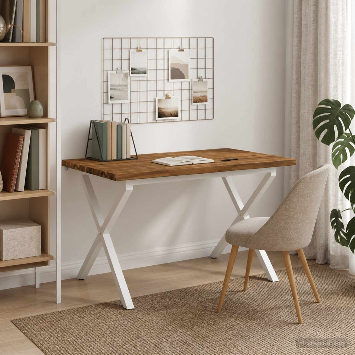 vidaXL Stół jadalny z naturalną krawędzią 110 x 55 x 75 cm