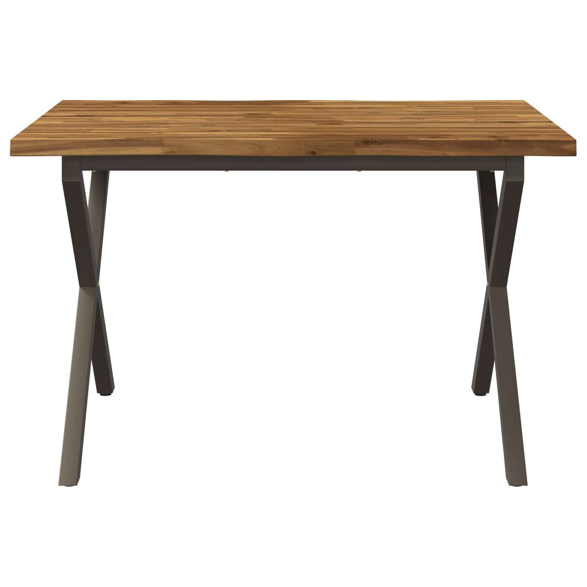 vidaXL 110 x 55 x 75 cm Lite Drewno Akacji Naturalny i kawowy