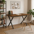 vidaXL 120 x 80 x 75 cm Lite Drewno Akacji Naturalny i kawowy