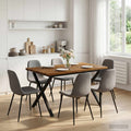 vidaXL 120 x 80 x 75 cm Lite Drewno Akacji Naturalny i czarny