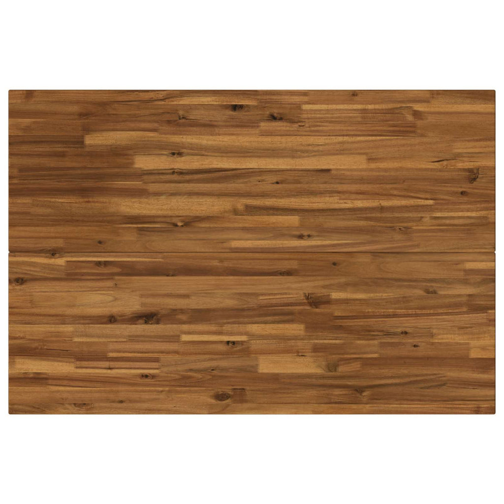 vidaXL 120 x 80 x 75 cm Lite Drewno Akacji Naturalny i czarny