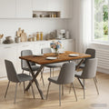 vidaXL 120 x 80 x 75 cm Lite Drewno Akacji Naturalny i kawowy