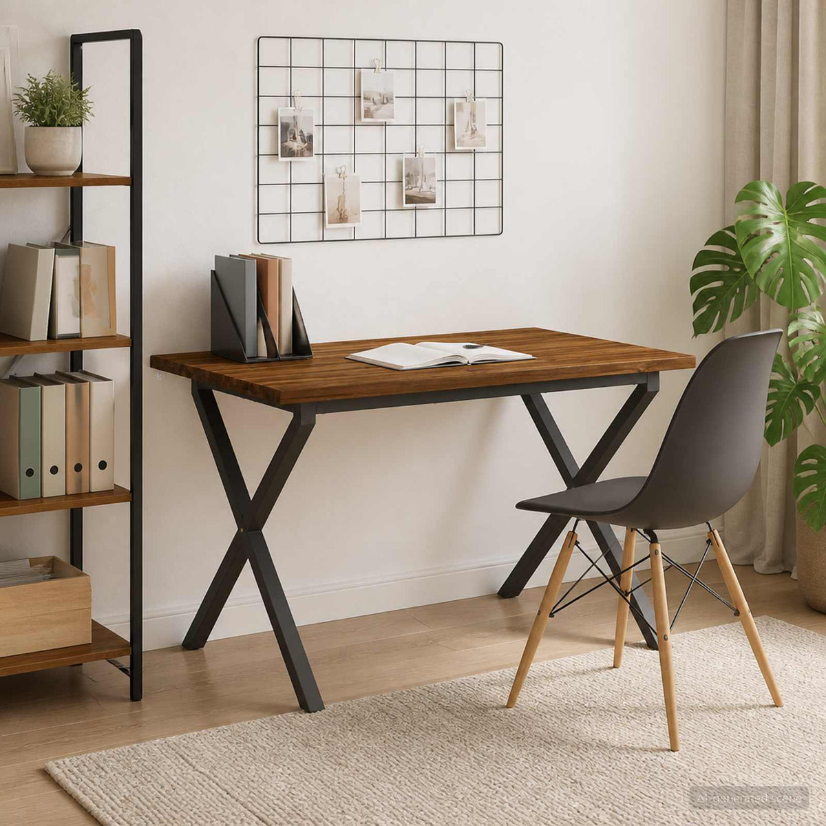 vidaXL 120 x 80 x 75 cm Lite Drewno Akacji Naturalny i kawowy