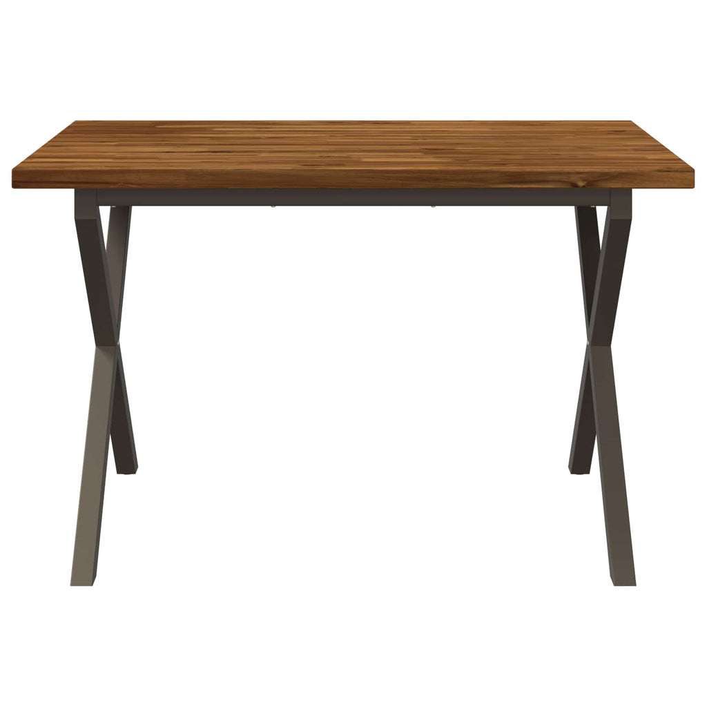 vidaXL 120 x 80 x 75 cm Lite Drewno Akacji Naturalny i kawowy