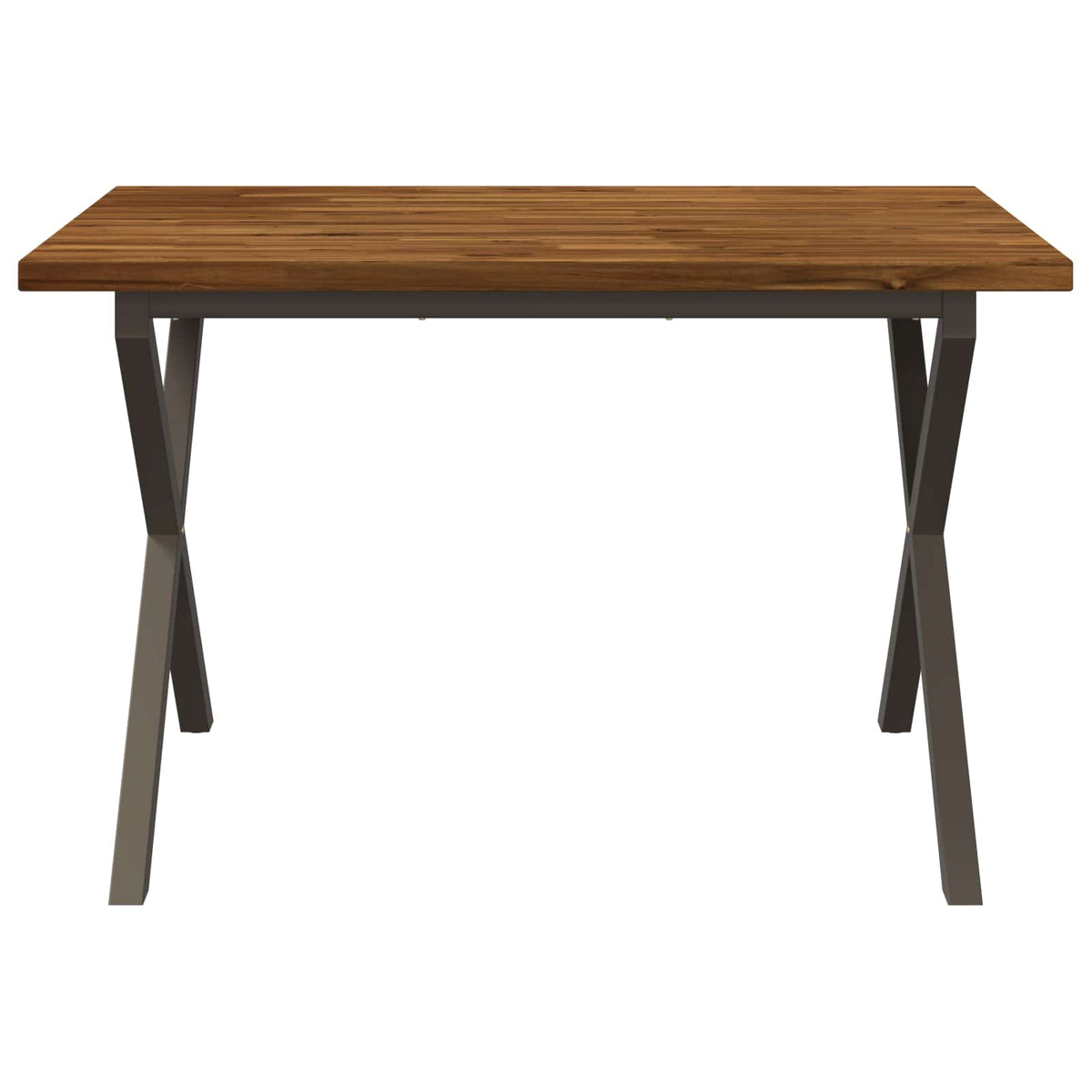 vidaXL 120 x 80 x 75 cm Lite Drewno Akacji Naturalny i kawowy