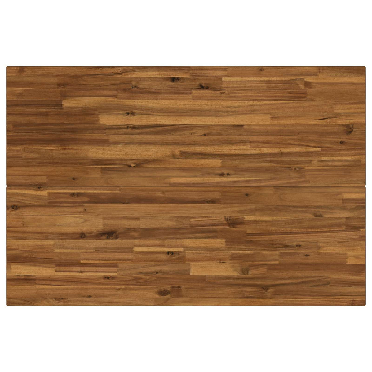 vidaXL 120 x 80 x 75 cm Lite Drewno Akacji Naturalny i kawowy