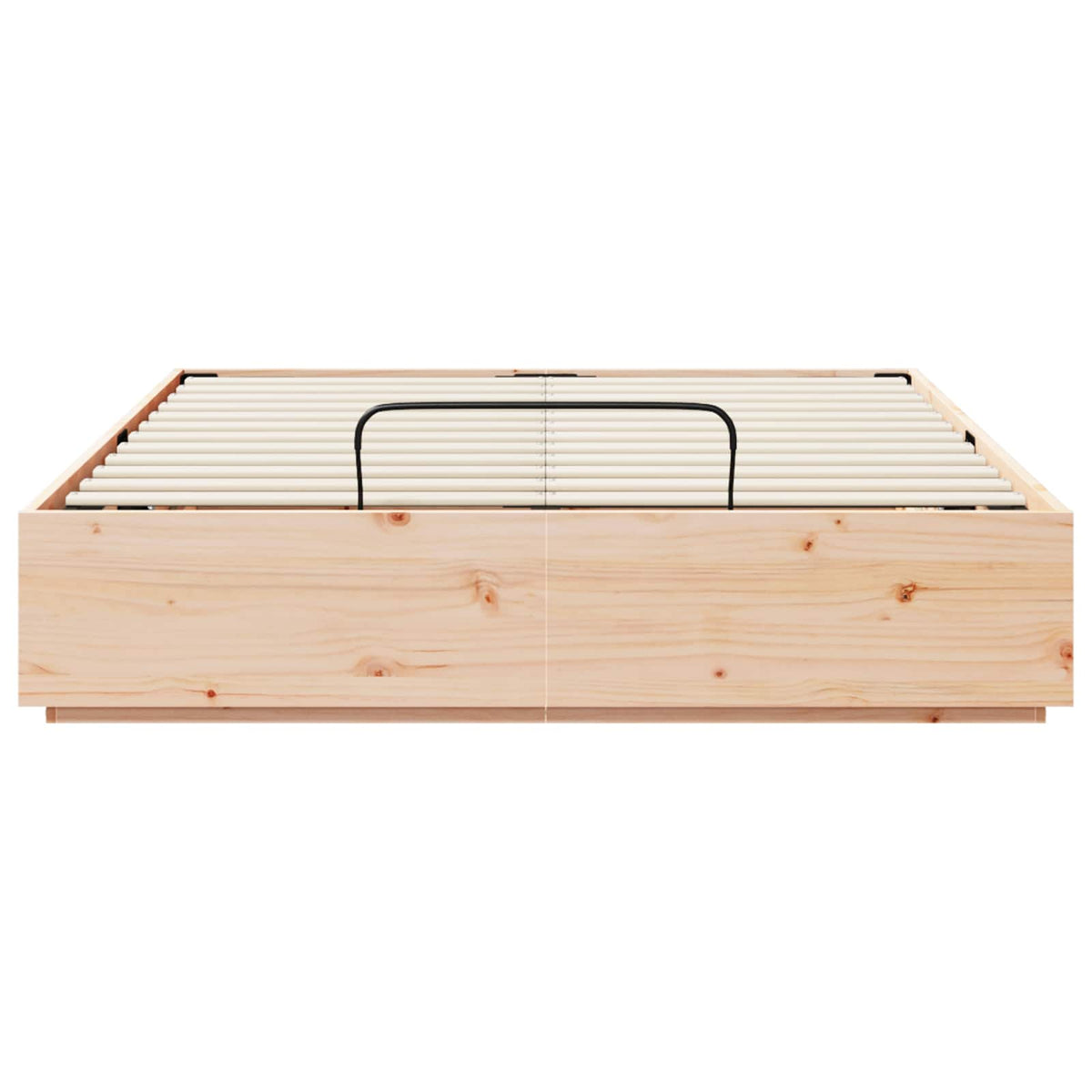 vidaXL Rama Łóżka Otomanowego z Przechowalnią naturalny 140 x 200 cm